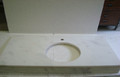 encimera de baño de marmol blanco macael